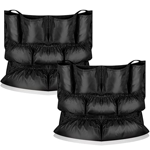 Frienda 2 Pcs Trash Can Caddy Bag Cleaning Caddy Bag for Garbage Bins Trash Holder Cart Garbage Bin Storage Organizer, Fits 32-50 Gallon Can, Janitorial Storage Cleaning Supplies (Black) - color: Black