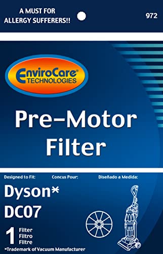 EnviroCare Replacement Vacuum Cleaner Pre Motor Filter Designed to fit Dyson DC07 Uprights