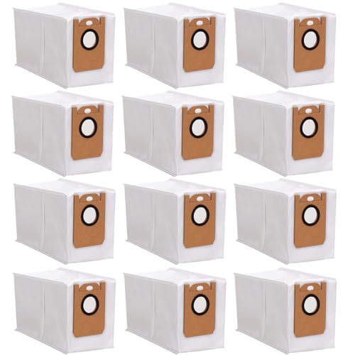 Dust Bags Replacement for Tikom L8000 Plus/Medion X20 SW+ MD 11415 Robot Vacuum Cleaner, Disposable Large Capacity Vacuum Bags Accessories - 12 Pack - color: 12 Pack
