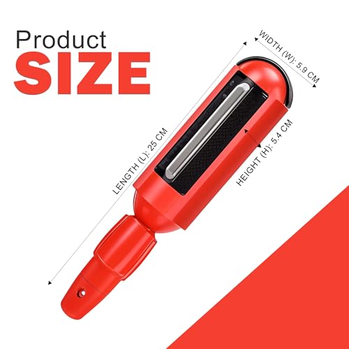 Reusable Pet Hair Remover Roller for Furniture, Clothes & Carpet – Durable ABS Material, Easy Clean Lint Roller for Dogs & Cats – Eco-Friendly & No Adhesive Needed (Red) - color: Red