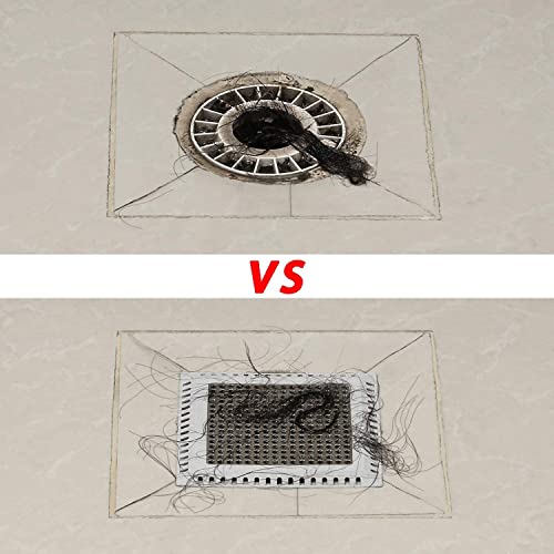 Aojuxix Shower Drain Hair Catcher/Drain Protector/Shower Drain Cover - color: Dark Gray, size: 6 inch