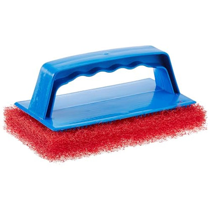 STAR BRITE Red Scrub Pad with Interchangeable Handle, Medium (Pack of 12) - size: Medium (Pack of 12), style: Medium Red