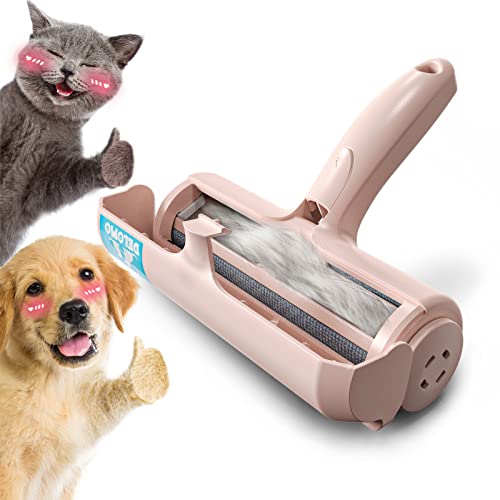 DELOMO Pet Hair Remover Roller, Reusable Lint Roller for Dog and Cat Hair - color: D: Pink（gift Choice）