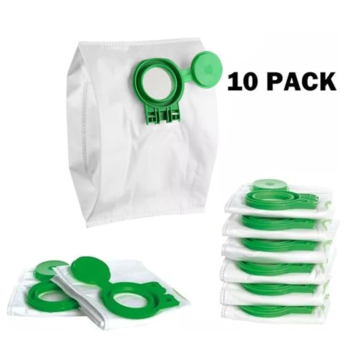 10-PACK 8120AM Vacuum Cleaner Bags for Sebo Airbelt D1,D4&D Series Premium Canister Vacuum Filter Dust Bags