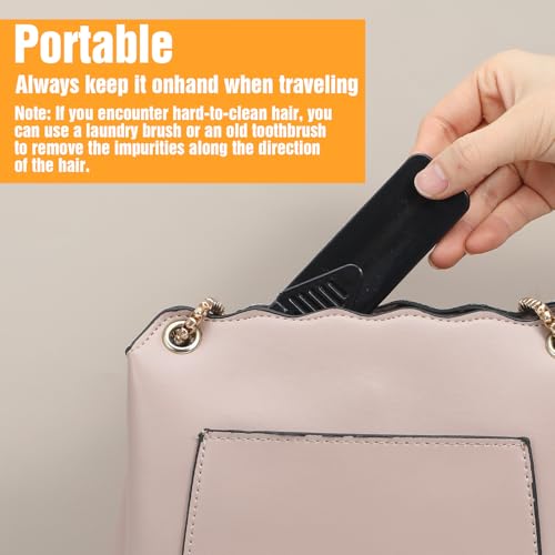 4 Pack Foldable Lint Brush for Clothes, Portable Travel Size Lint Remover Brush Reusable Mini Lint Remover Brushes Compact Lints Removal Tool for Sofa Clothes Pet Hair