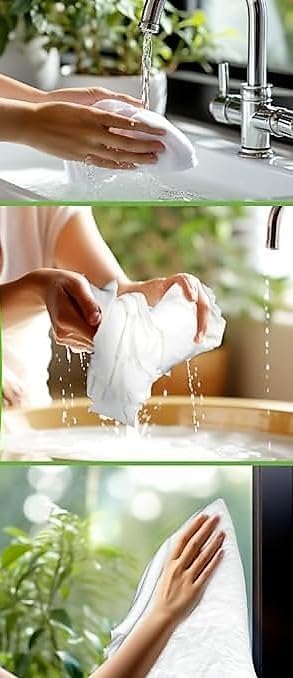 Microfiber Cleaning Cloth 16 x 16 inch White (3)