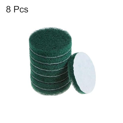 HARFINGTON 8pcs Drill Power Brush 4 Inch Tile Scrubber Scouring Pads 180-240 Grit for Bathroom Kitchen Household Cleaning - color: Green, size: 180-240 Grit