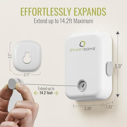 SmartSome Retractable Clothesline 14.3 Feet