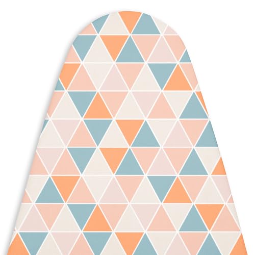 Encasa XO Ironing Board Cover and Pad, 54"x15" Large, 4mm Felt - color: Triangles, size: Large