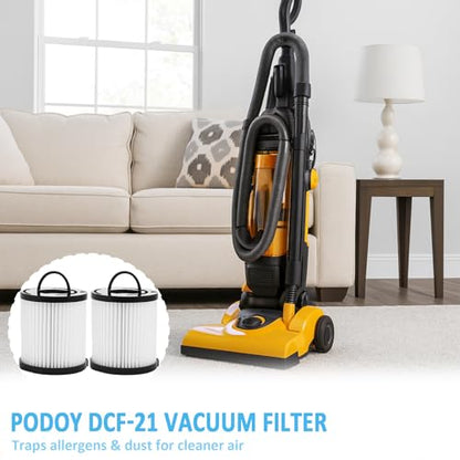 Podoy DCF-21 Vacuum Filter 2Pc Compatible with Eureka Airspeed AS1000 EF91B
