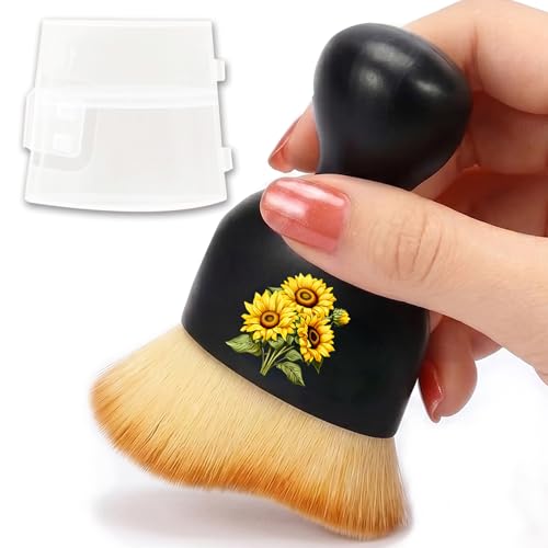 Sunflower Car Detailing Brush Soft Bristle Auto Interior Cleaning Brush - color: Sunflower