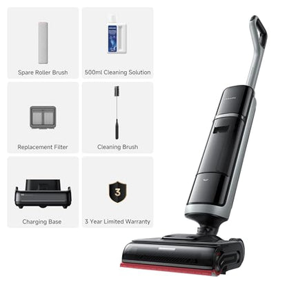 dreame H15 Pro Heat Wet Dry Vacuum and Mop, 185°F Hot Water Floor Cleaning