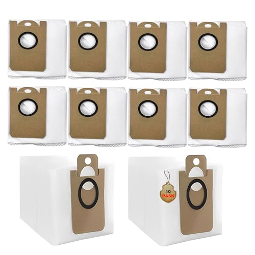10 Pack Dust Bags for Laresar L6 Nex, Airzeen/Honiture Q6 SE Robot Vacuum