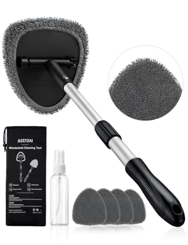AstroAI 21" Extra-Long Windshield Cleaner Tool & Car Interior Detailing Kit - color: Gray, size: 21 in