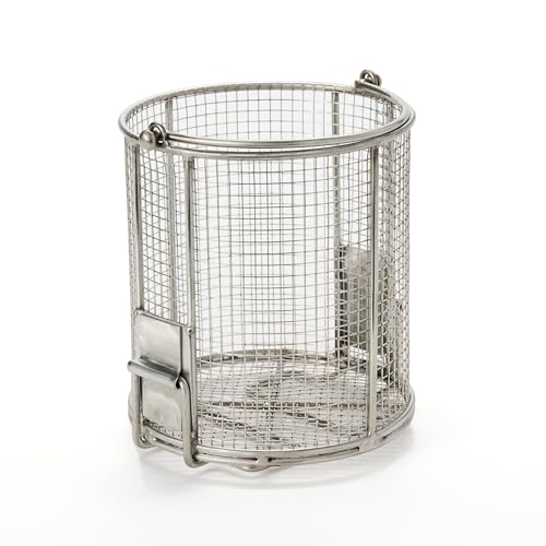 Dip N’ Drain – Stainless Steel Part Cleaning Strainer Basket for 2-Gallon Buckets (Bucket Included) | 1/4″ Mesh, Swing Handle, Perfect for Mechanics, Auto Parts, Garage, Shop & Home Workshop Cleaning - size: 2 Gal. 1/4" Mesh - Bucket