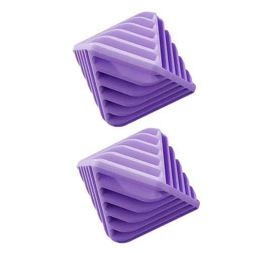 2Pcs Fabric Softener Dispenser Balls, Ball Dispenser for Fabric Softener, Anti-Tangle Laundry Balls for Home, Suitable for All Kinds of Laundry Ball (Purple, 6x6x5.8cm) - color: Purple