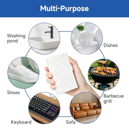 5X Extra Durable Magic Sponge Cleaning Eraser，20 Pack Melamine Sponge