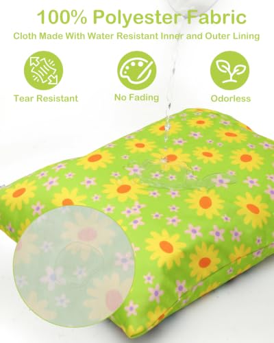 ALVA ALVABABY 3pcs Medium Cloth Diaper Wet Dry Bags Waterproof Reusable with Two Zippered Pockets Travel Beach Pool Daycare Soiled Baby Items Yoga Gym Bag for Swimsuits or Wet Clothes 3L-ZM46 - color: Sunny Daisy Party Series