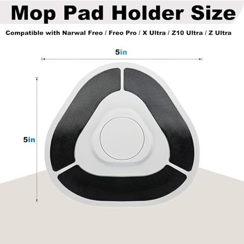 2 Mop pad Holders and 4 mop Pads,Replacement Accessories Compatible with Narwal Freo Z Ultra, Freo Z10, Freo X Ultra, Freo, Freo Pro (Freo X/Z/Z10/Pro)