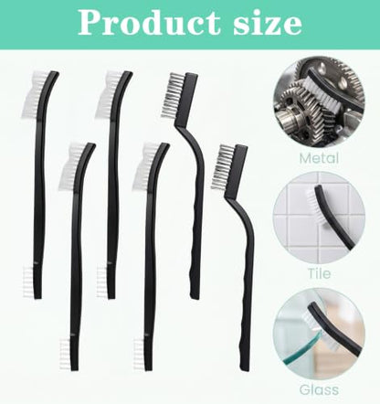 6 Pcs Detail Cleaning Brushes, Jewelry Cleaning Brush