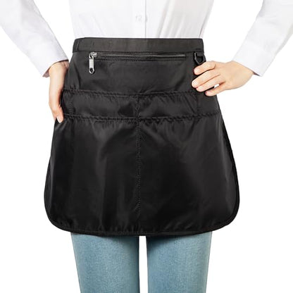 Bafelia Waterproof Server Apron for Women with 7 Pockets - color: Sunflower