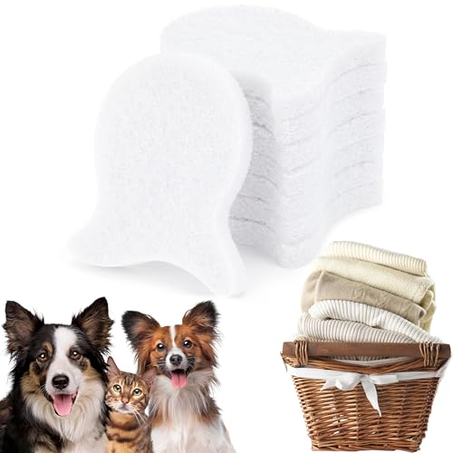 Pet Hair Remover for Laundry, Dryer Hair Catcher (8Pcs White) - color: White, size: 8Pcs