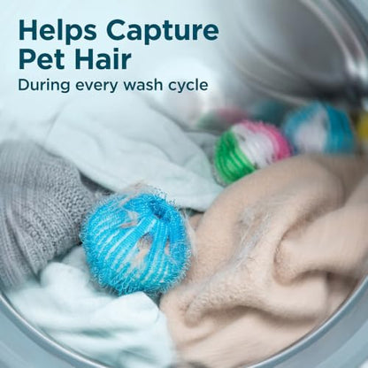 5 Pack Multicolor Hair Remover Laundry Balls, Reusable Pet Hair Catcher for Washing Machine and Dryer,for Clothing Dog Cat Pet Hair Remover for Laundry Lint Remover Washing Balls Dryer Balls