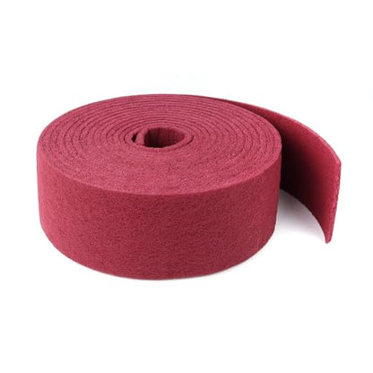 Maroon General Purpose Scuff Pads, Scuffing, Scouring Pad, Sanding, Paint Primer Prep Scratch - Surface Preparation Pad Car Auto Body Woodworking 7447-Premium, 5 Inches * 30 Feet - color: Maroon, style: 5 Inches * 30 Feet