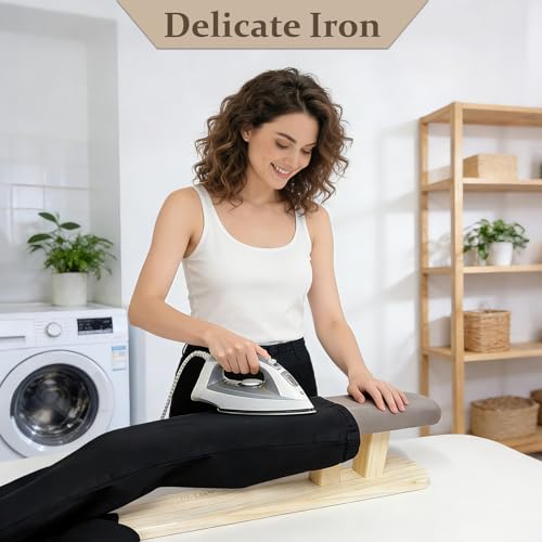 Sleeve Ironing Board for Sewing, Padded Chest & Sleeve Tailor Ironing Stool with Wooden Base, Sleeve Pressing Board for Household Tools, Tailor Dress Forms, Sewing and Tailoring Studio, Gray - style: Single-Sided Gray