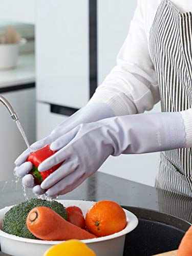 LANON 3 Pairs wahoo Cleaning Gloves, Unlined, Icelandic Blue, Medium - color: Icelandic Blue (Pack of 3), size: Medium (Pack of 3)