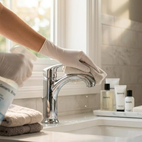 Soft Scrub Vinyl Cleaning Gloves L White – Latex Alternative for Dish – Rubber for Kitchen Gloves – Household Essentials Cleaning Tools