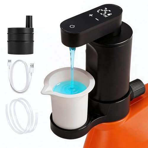 Electric Laundry Detergent Dispenser, Automatic Laundry Dispenser for Liquid Detergent, with Bottle Adapter, USB Recharg 8ml/s Flow, 5 Mode Smart Laundry Soap Pump for Laundry Room Organization, Black - color: Black