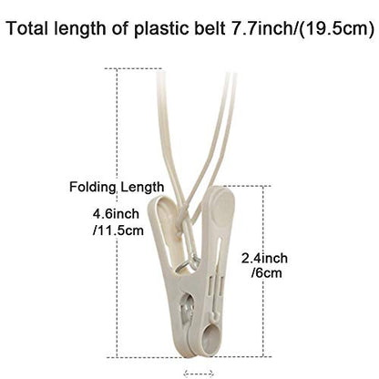 Clothes Pins 24pcs,Cute Sturdy Small Mini Clothes Pins with Plastic Rope - color: White,pink,gray-24pack