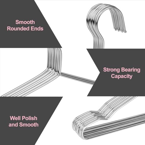 18" Stainless Steel Metal Hangers, 100 Pack Heavy Duty for Clothes - color: Silver-18inch, size: 100 PACK