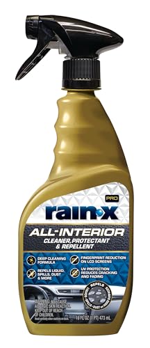Rain-X 620232SRP All-Interior Cleaner Protectant & Repellent for Car Interiors, Cleans + Repels Liquid Spills & Dust without Residue, Cherry Scent 16 Fl Oz. - style: All-Interior Cleaner