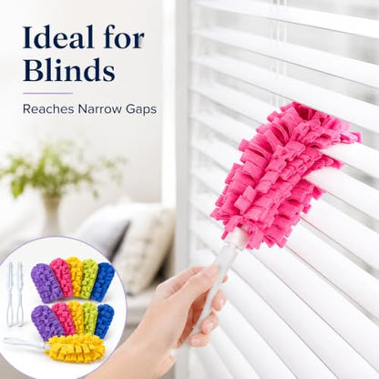 10 Pack Duster Refills with 2 Dusting Wands Reusable Pads