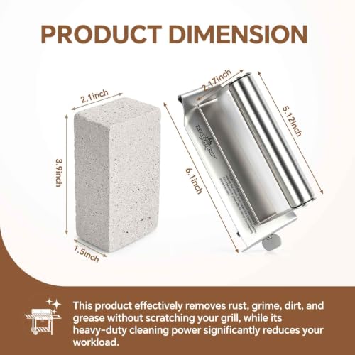 XUDAKAIXIN Grill Cleaning Bricks with Handle, Pumice Griddle Cleaning Stone Removing Stains for Grill,Plattop Griddle,Sink,Cookwares,Floor,Countertop(3-Pack with Handle) - style: 3-Pack with Handle