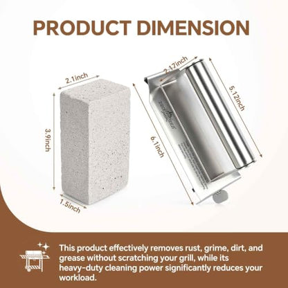 XUDAKAIXIN Grill Cleaning Bricks with Handle, Pumice Griddle Cleaning Stone Removing Stains for Grill,Plattop Griddle,Sink,Cookwares,Floor,Countertop(3-Pack with Handle) - style: 3-Pack with Handle