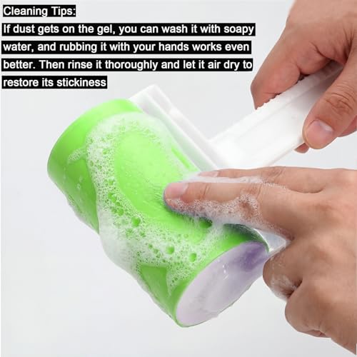 Reusable Washable Lint Roller 5 Pack, Sticky Mini and Medium Size - size: 2 Large+3 Mini Size