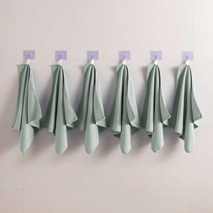 Microfiber Glass Cleaning Cloth 8 Pack, 16 Inch x 12 Inch, Lint Free Quickly Clean Window, Glasses, Windshields, Mirrors, and Stainless Steel, Green - color: Green1