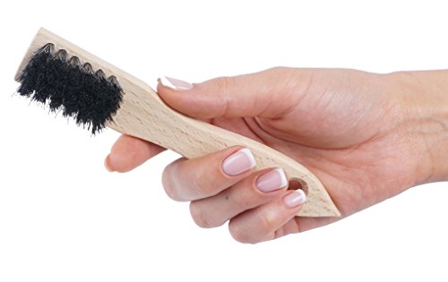 KONEX Laundry Brush - European Economy Laundry Brush for Stains on Clothes, Incredible Stain Remover with Sturdy Bristles, Convenient Handheld Design for Effortless Cleaning - color: Black