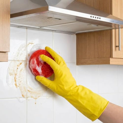 Blulu 15 Pcs Plastic Dish Scrubbers, Nylon Mesh Pads, Primary Colors - color: Primary Colors