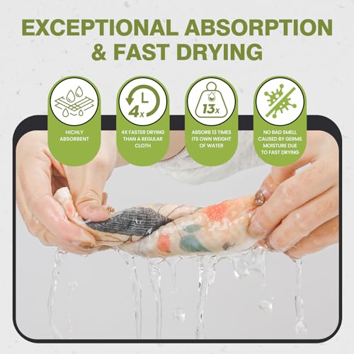 Swedish Dishcloths for Kitchen Reusable 6 Pack Kitchen Towels No Odor Quick-Drying Reusable Paper Towels Reusable Paper Towels Washable for Countertop Sink Kitchen Flower Bird - color: Bird Flower