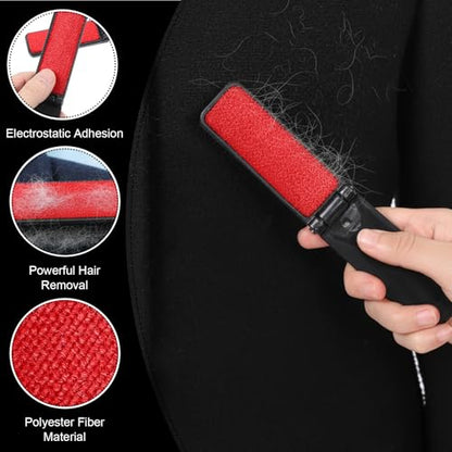 4 Pcs Mini Lint Brush, Portable Foldable Lint Brushes for Clothes, Travel Size Foldable Lintbrush Reusable Mini Compact Lintbrushes Cleaning Brushes Pet Hair Remover, Cleaning Fluff Removal Tool
