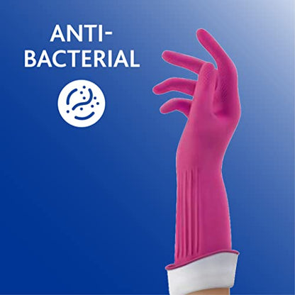 Playtex Living Reuseable Rubber Cleaning Gloves (Large, 2 Pairs), Premium Protection Reusable Household Gloves - size: Large (Pack of 2)