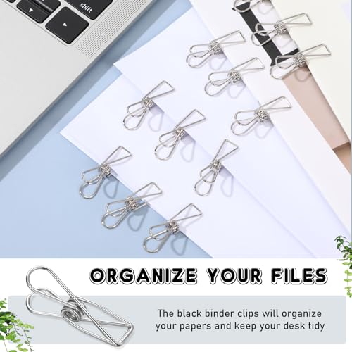 Sabary 100 Pcs Paper Clip Metal Wire Clothespin,Small,Silver - color: Silver, size: Single Size (Small)