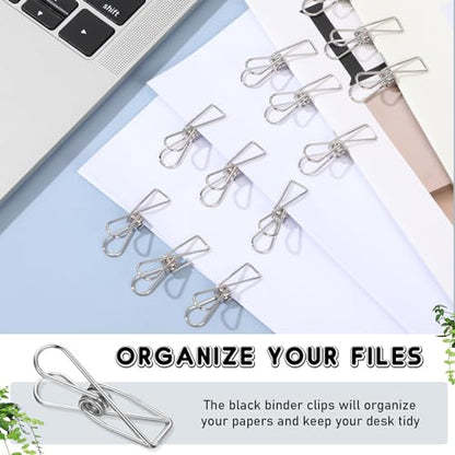 Sabary 100 Pcs Paper Clip Metal Wire Clothespin,Small,Silver - color: Silver, size: Single Size (Small)