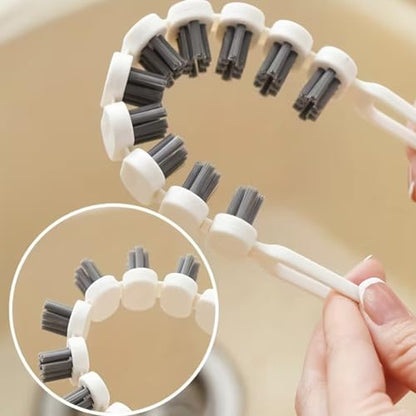 Flexible Cleaning Brush, Soft Bristle Brush, Faucet Brush, Sink Cleaning Brush, Bathroom Tile Floor and Wall Trough Cleaning Brush, Cleaning Supplies, Cleaning Tools