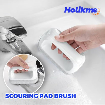 Holikme Dish Brush Cleaning Brush Set for Cleaning Groove Gap,Green - color: Green