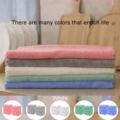 kimteny 6 Pack Microfiber Kitchen Dish Towels for Washing Dishes, Green - color: Green, size: 13x28 - 6 Pack